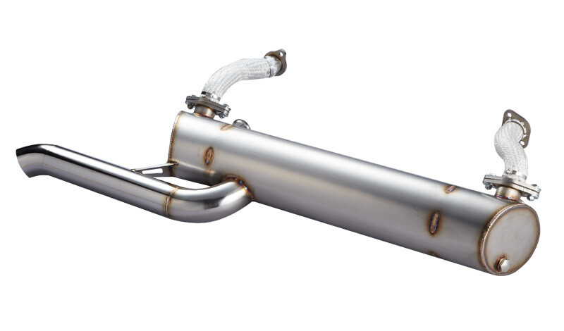 VW Kombi Bay Bus Sports Muffler (Standard style tailpipe)
